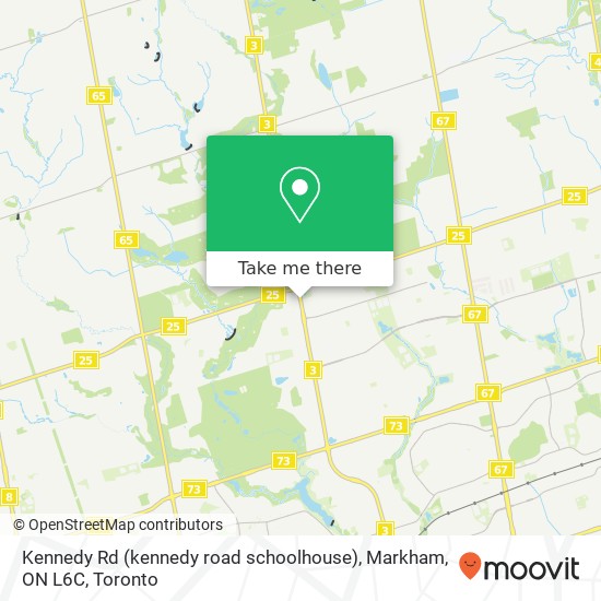 Kennedy Rd (kennedy road schoolhouse), Markham, ON L6C map
