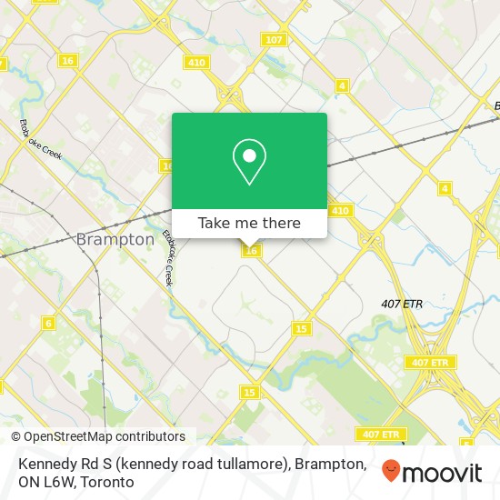 Kennedy Rd S (kennedy road tullamore), Brampton, ON L6W map