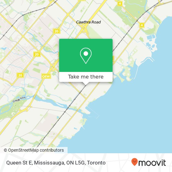 Queen St E, Mississauga, ON L5G plan