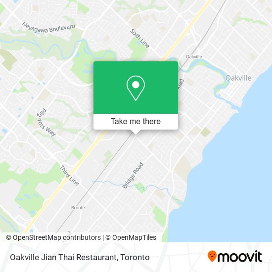 Oakville Jian Thai Restaurant map