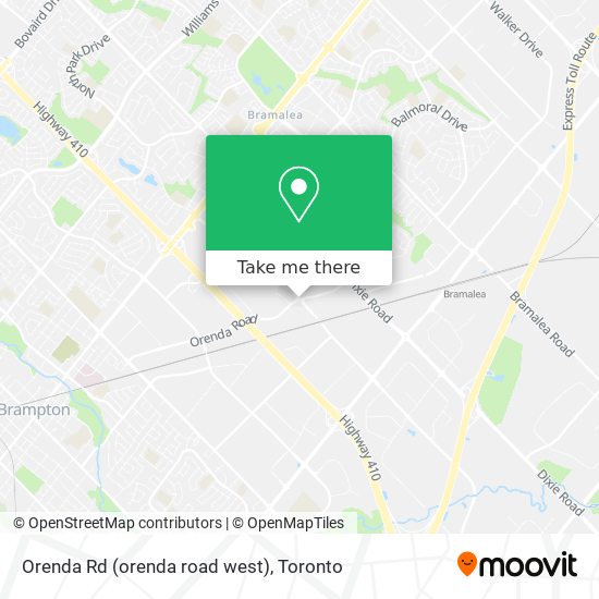 Orenda Rd (orenda road west) map