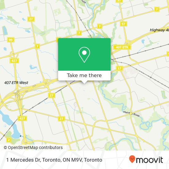 1 Mercedes Dr, Toronto, ON M9V map