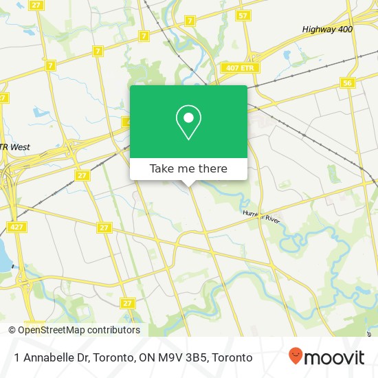 1 Annabelle Dr, Toronto, ON M9V 3B5 map