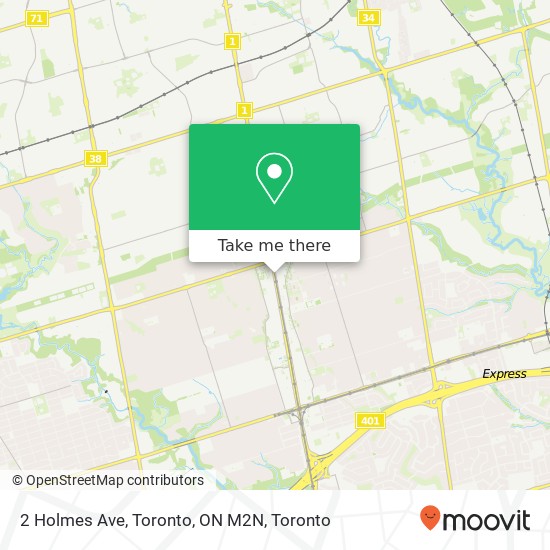 2 Holmes Ave, Toronto, ON M2N plan