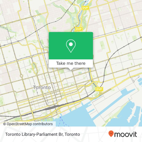 Toronto Library-Parliament Br map