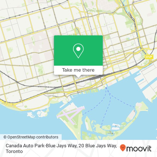 Canada Auto Park-Blue Jays Way, 20 Blue Jays Way map