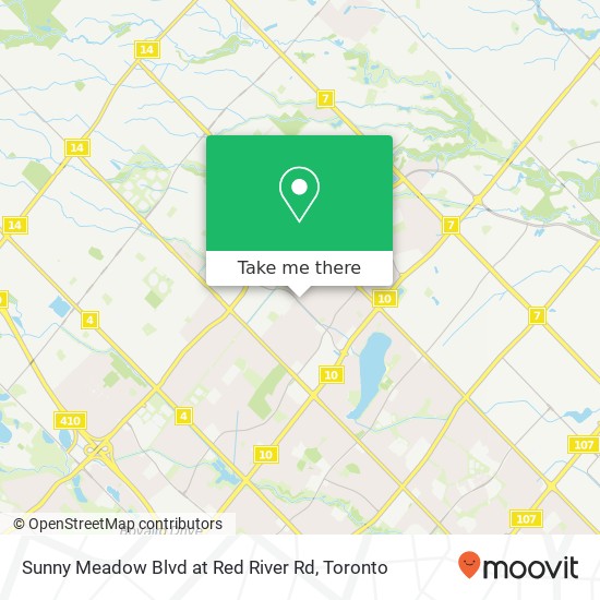Sunny Meadow Blvd at Red River Rd map