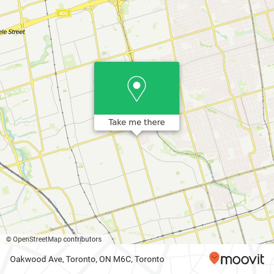 Oakwood Ave, Toronto, ON M6C map