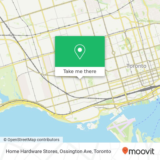 Home Hardware Stores, Ossington Ave map