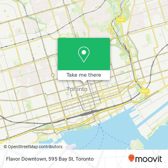 Flavor Downtown, 595 Bay St map