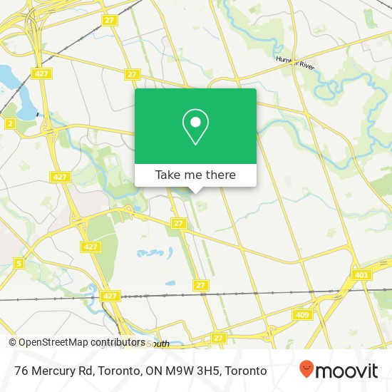 76 Mercury Rd, Toronto, ON M9W 3H5 map