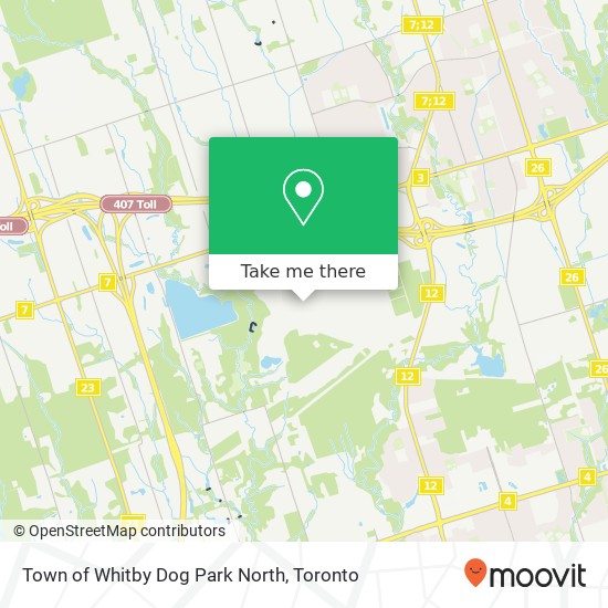 Town of Whitby Dog Park North, 5000 Cochrane St map