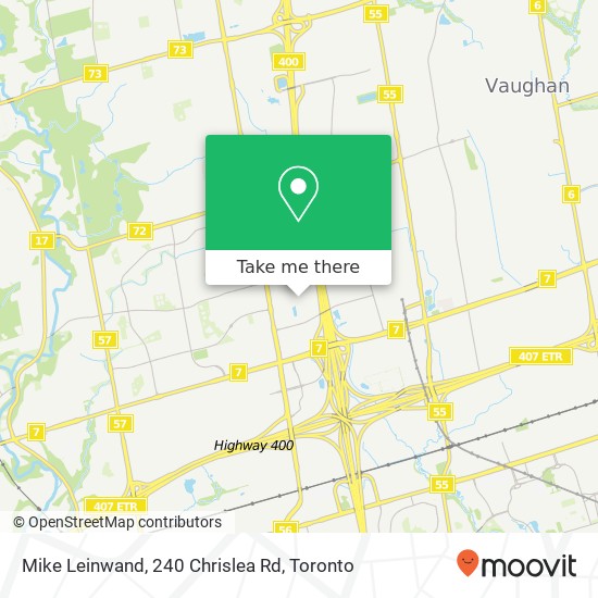 Mike Leinwand, 240 Chrislea Rd map