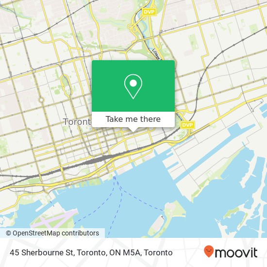 45 Sherbourne St, Toronto, ON M5A map