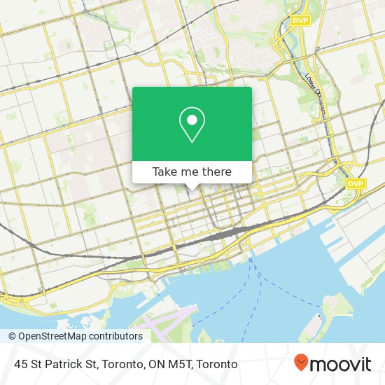 45 St Patrick St, Toronto, ON M5T plan