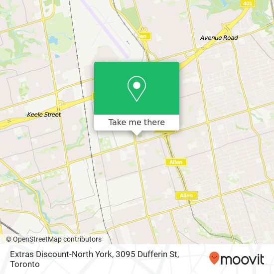 Extras Discount-North York, 3095 Dufferin St plan