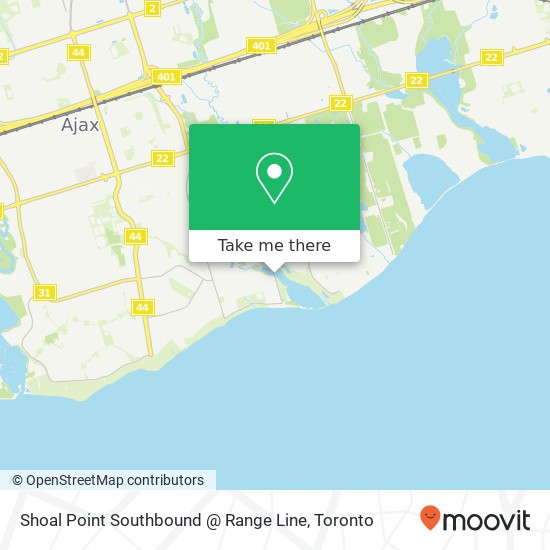 Shoal Point Southbound @ Range Line map
