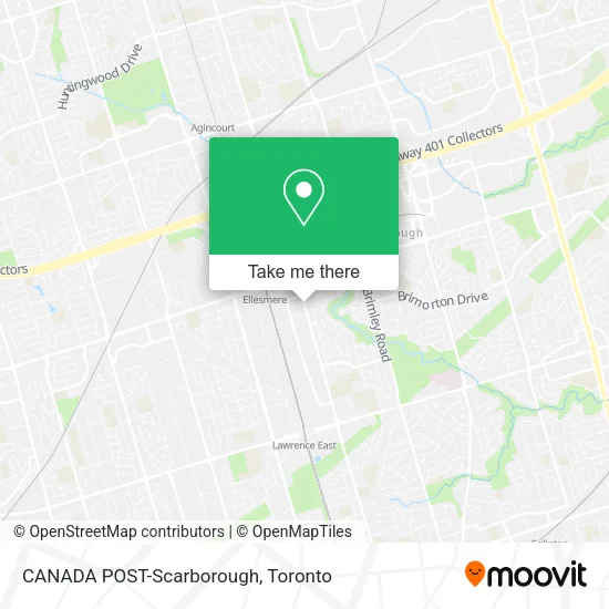 CANADA POST-Scarborough map