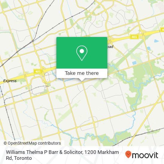 Williams Thelma P Barr & Solicitor, 1200 Markham Rd map