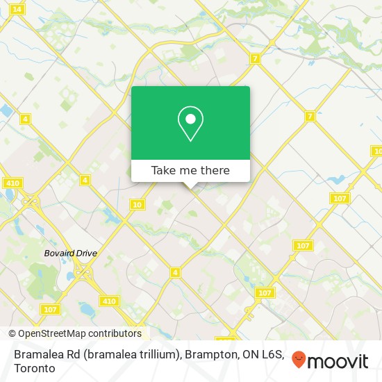 Bramalea Rd (bramalea trillium), Brampton, ON L6S map