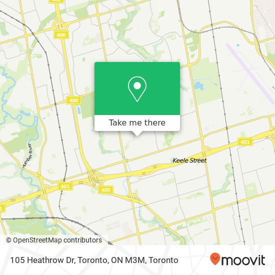 105 Heathrow Dr, Toronto, ON M3M plan