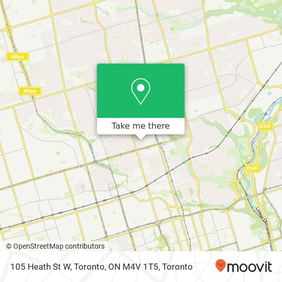 105 Heath St W, Toronto, ON M4V 1T5 plan