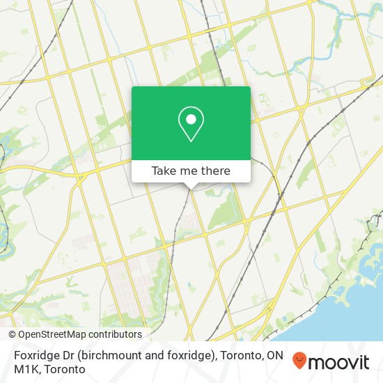 Foxridge Dr (birchmount and foxridge), Toronto, ON M1K plan