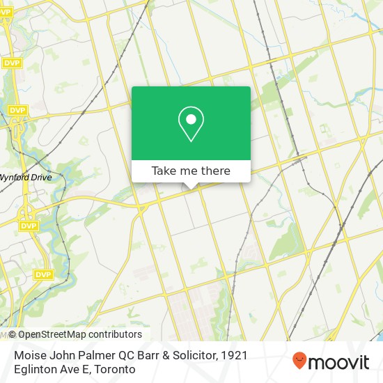 Moise John Palmer QC Barr & Solicitor, 1921 Eglinton Ave E map