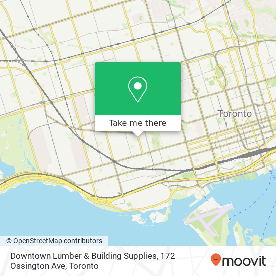 Downtown Lumber & Building Supplies, 172 Ossington Ave map