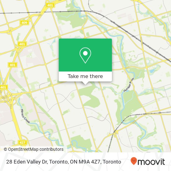 28 Eden Valley Dr, Toronto, ON M9A 4Z7 map