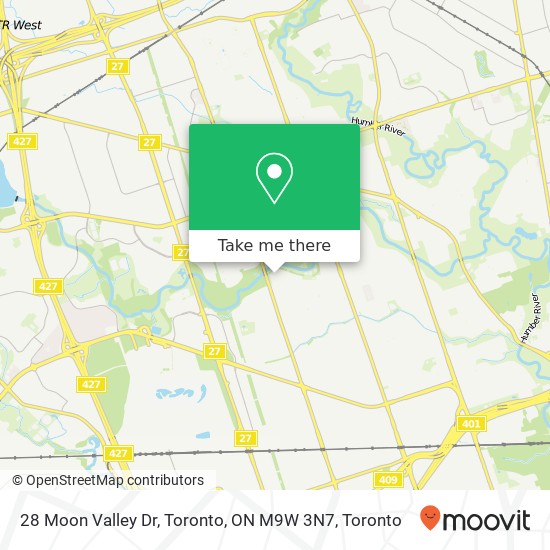 28 Moon Valley Dr, Toronto, ON M9W 3N7 map
