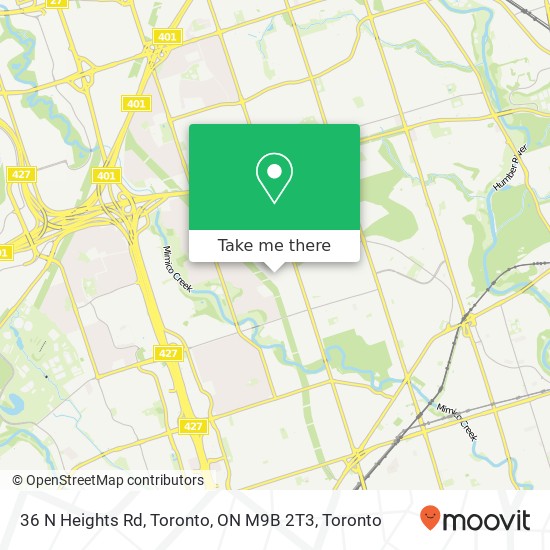 36 N Heights Rd, Toronto, ON M9B 2T3 plan