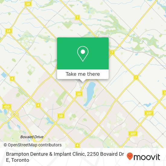 Brampton Denture & Implant Clinic, 2250 Bovaird Dr E map