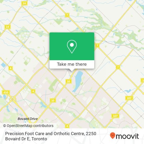 Precision Foot Care and Orthotic Centre, 2250 Bovaird Dr E map