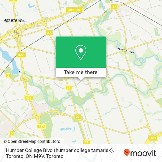 Humber College Blvd (humber college tamarisk), Toronto, ON M9V plan