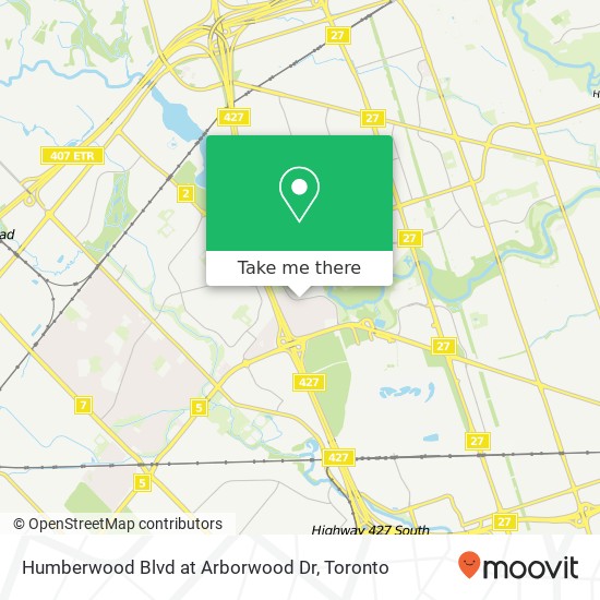 Humberwood Blvd at Arborwood Dr plan