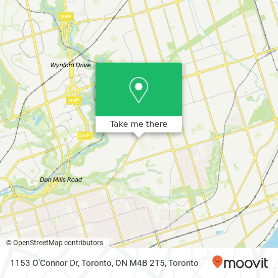 1153 O'Connor Dr, Toronto, ON M4B 2T5 map
