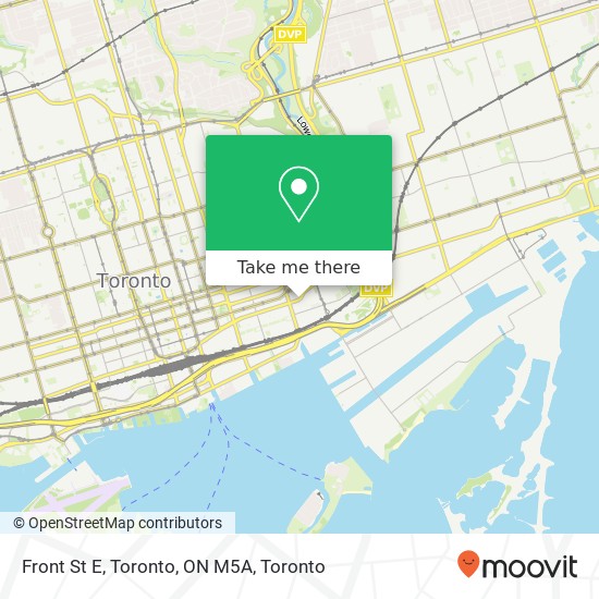 Front St E, Toronto, ON M5A map
