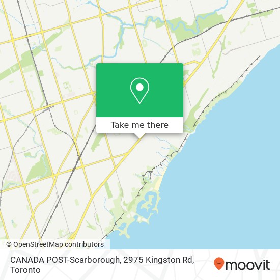 CANADA POST-Scarborough, 2975 Kingston Rd map