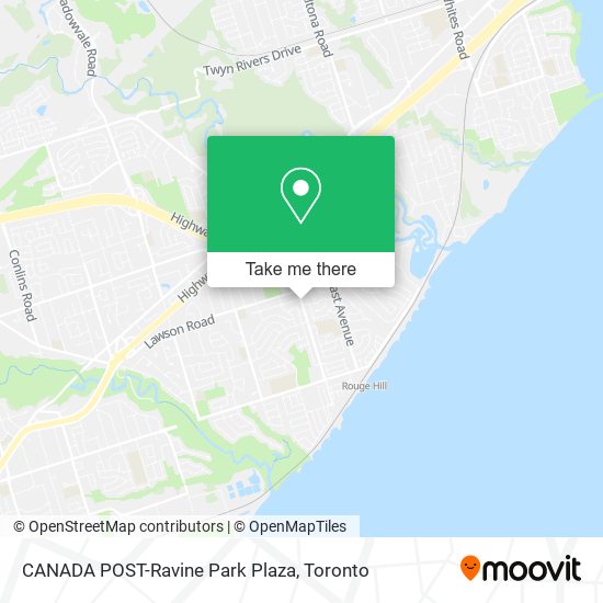 CANADA POST-Ravine Park Plaza map