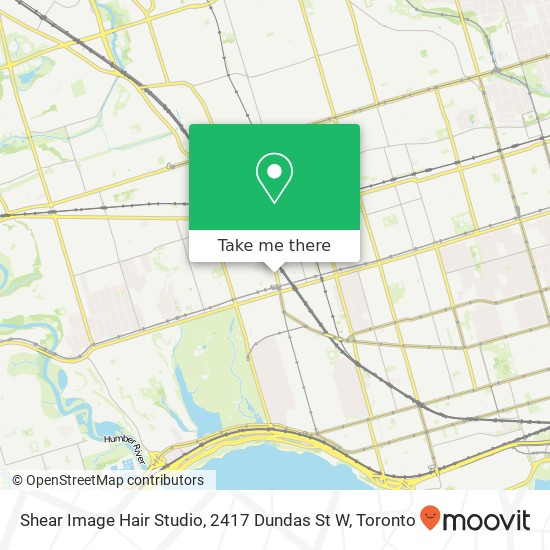 Shear Image Hair Studio, 2417 Dundas St W map