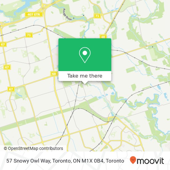 57 Snowy Owl Way, Toronto, ON M1X 0B4 map