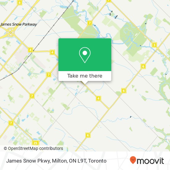 James Snow Pkwy, Milton, ON L9T map