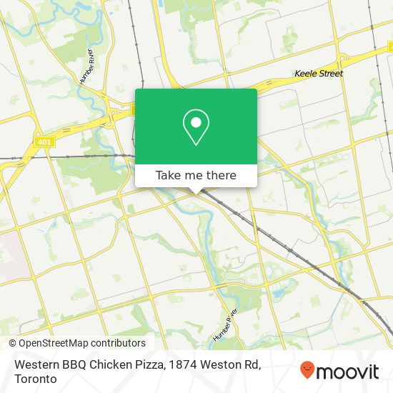 Western BBQ Chicken Pizza, 1874 Weston Rd map