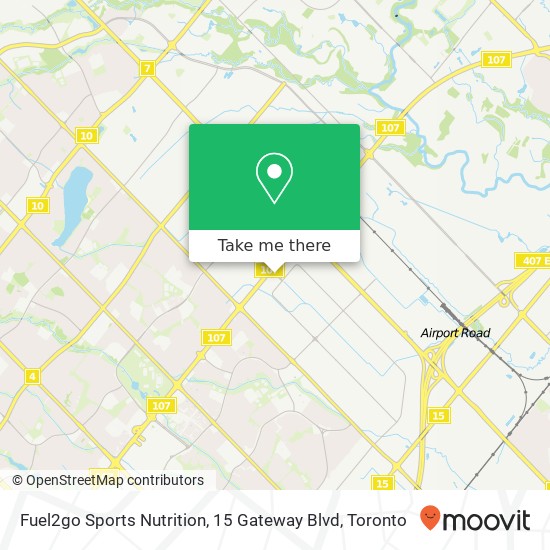 Fuel2go Sports Nutrition, 15 Gateway Blvd map