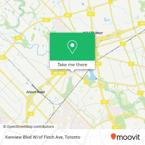 Kenview Blvd W/of Finch Ave map
