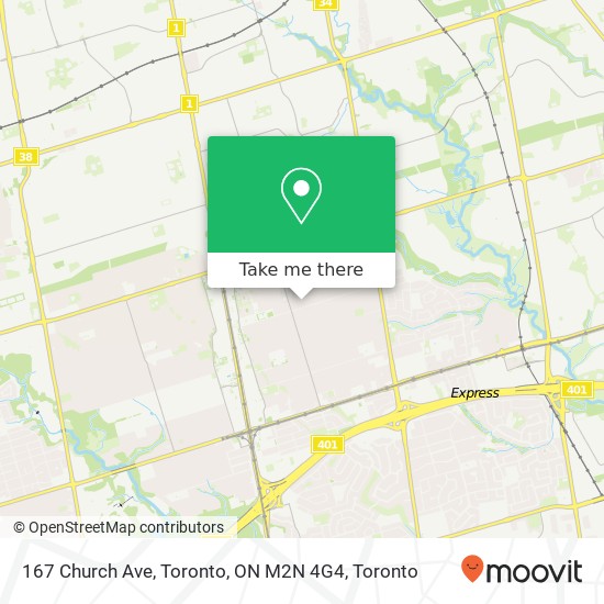 167 Church Ave, Toronto, ON M2N 4G4 map