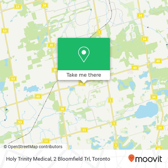 Holy Trinity Medical, 2 Bloomfield Trl map