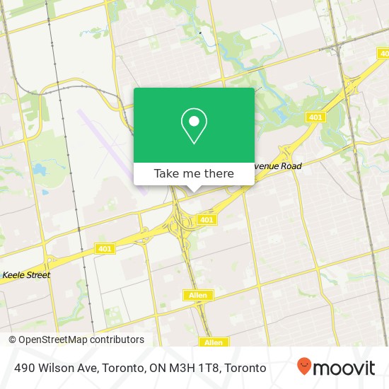 490 Wilson Ave, Toronto, ON M3H 1T8 map