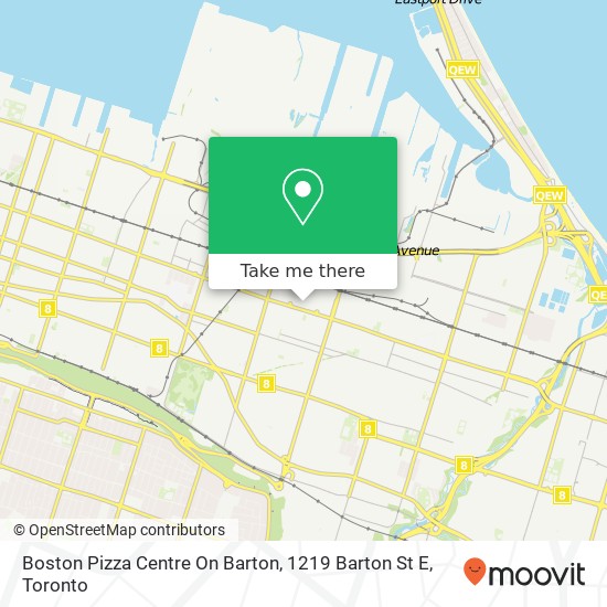 Boston Pizza Centre On Barton, 1219 Barton St E map